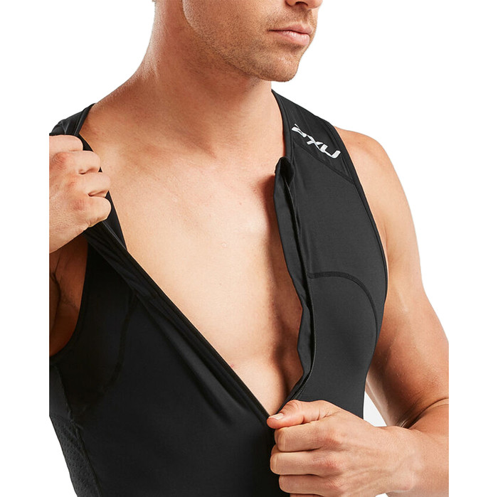 2021 2XU Mens Mens Active Half Zip Trisuit MT5540D - Black